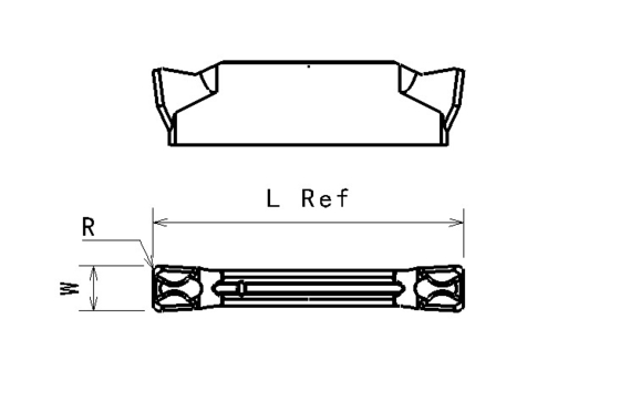 Worldia Carbide Cut Off Inserts Wkładka do rowkowania CNC do żeliwa